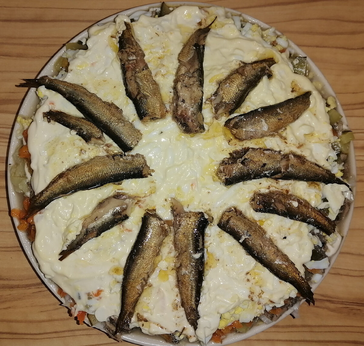 Вот такой красивый салат получается