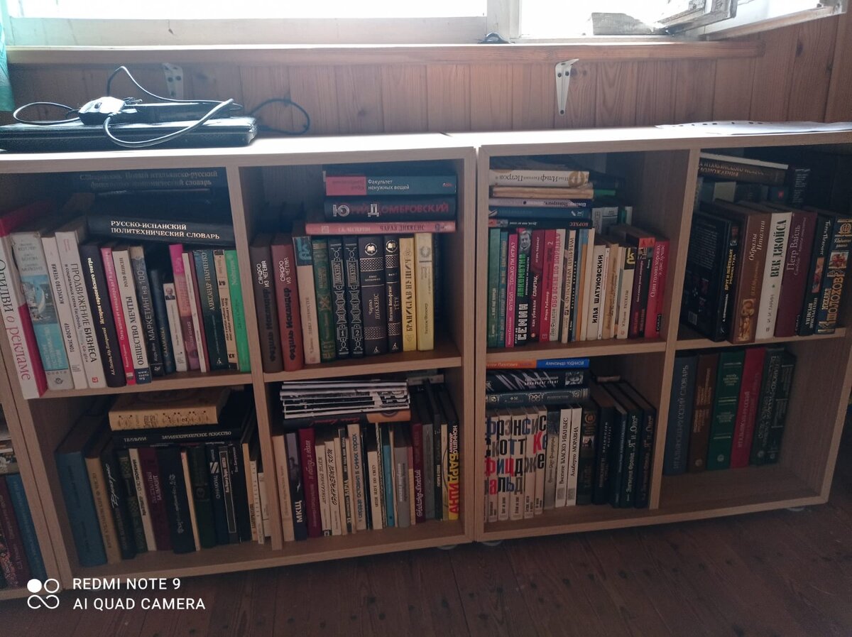 А это просто книги - часть библиотеки пришлось увезти на дачу, ибо в квартире она наотрез отказывается помещаться. Просто хотелось добавить к тексту картинку :)