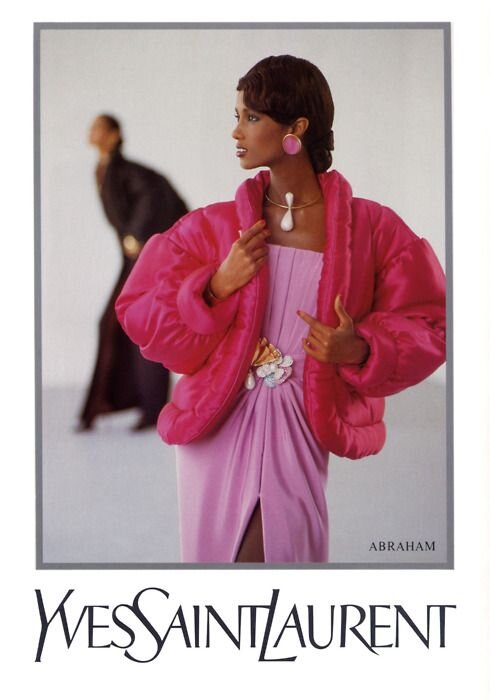 1. Iman for Yves Saint Laurent, 1988.