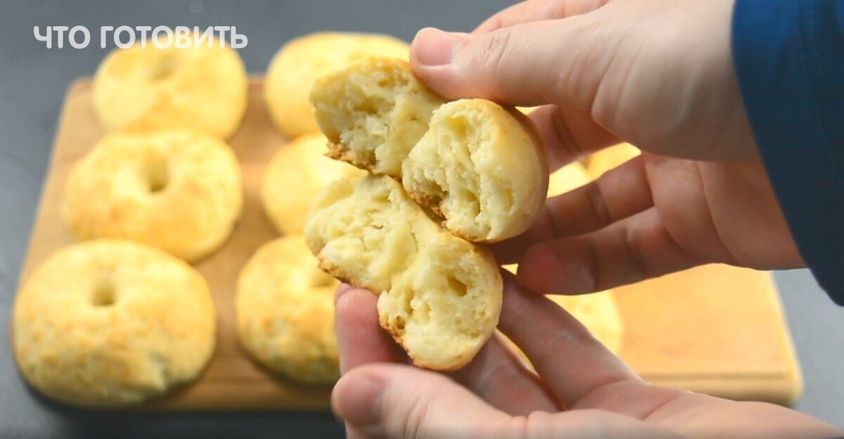 Творожные пончики в духовке без дрожжей