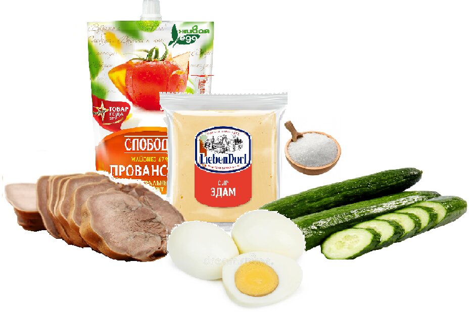 На этой картинке я представила сыр и майонез тех торговых марок, которые использую я сама, не с целью рекламы. 