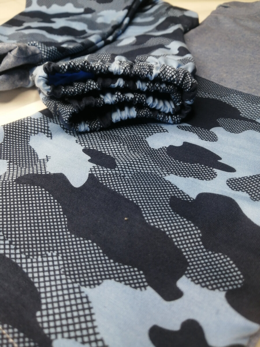 Пижама камуфляжный колор-блок 