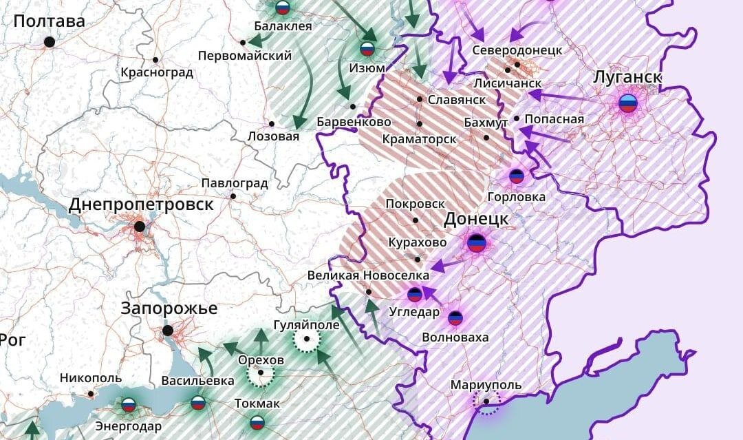 Новости освобождения украины сегодня последние карта 2022