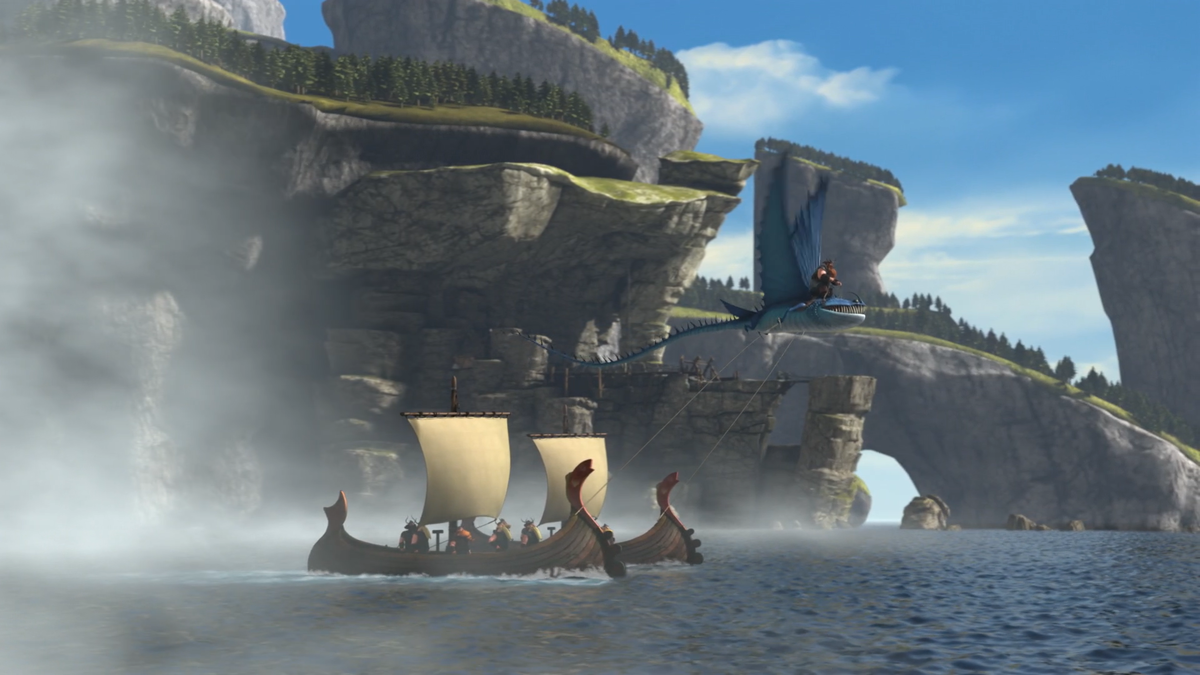 Громобой ведет за собой два корабля