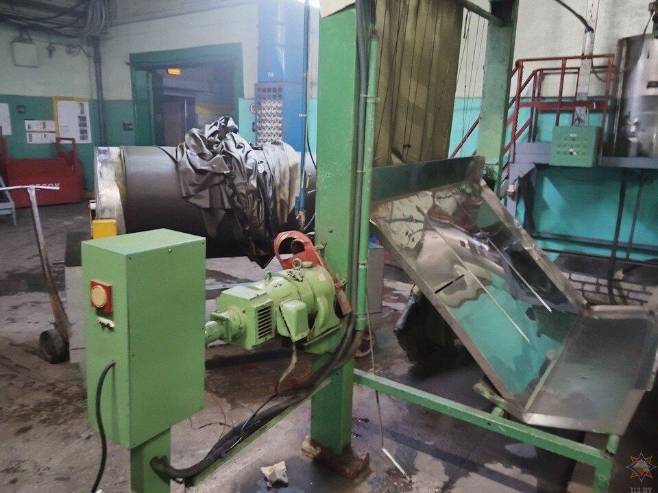     На одном из предприятий Могилева произошло ЧП. Фото: Могилевское областное управление МЧС.