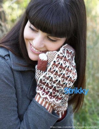 Варежки с лисятами, фото из интернета