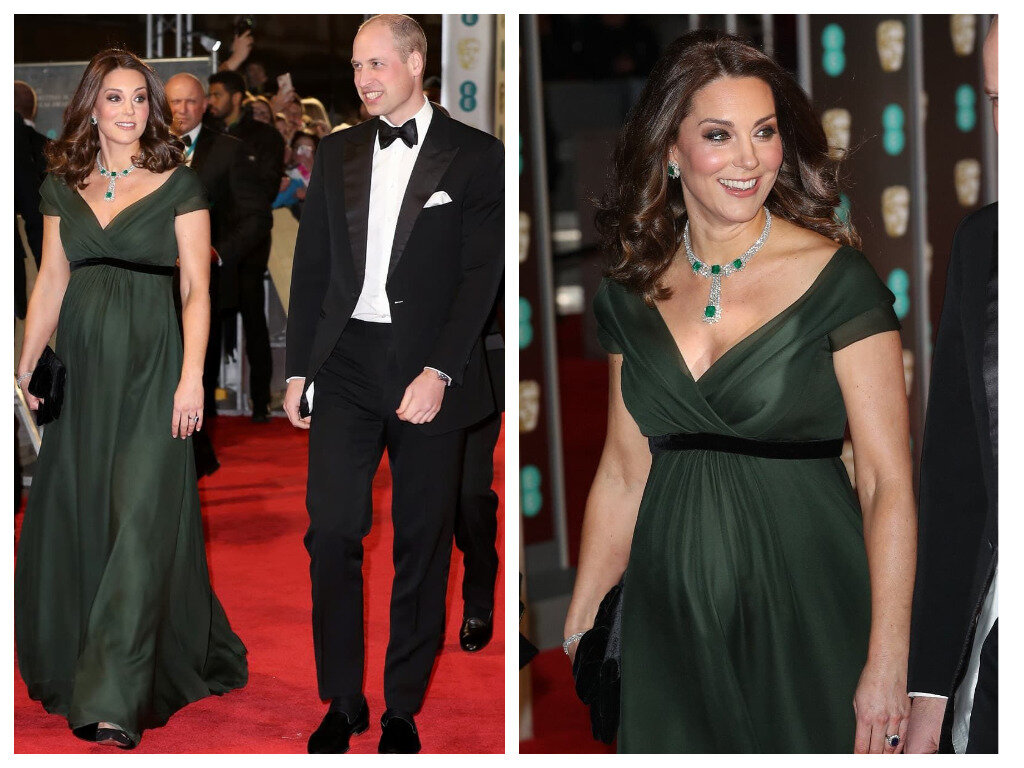 Кейт Миддлтон и принц Уильям на кинопремии BAFTA 2018