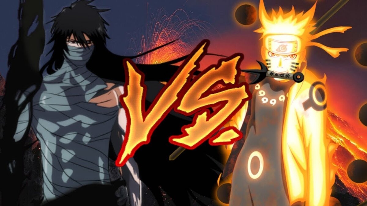 Наруто против Ичиго. Фан-арт