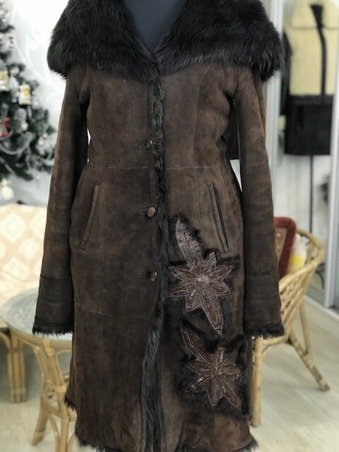 Переделка дубленки из меха тосканы. Ателье Ирины Берзиной.