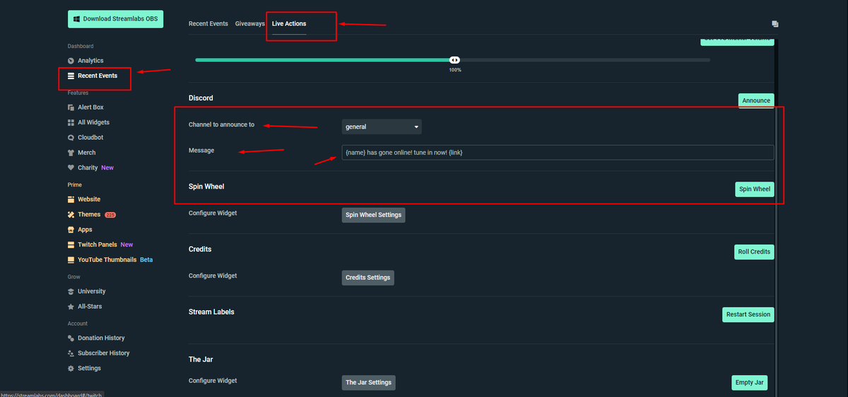 Обс Дискорд. Streamlabs OBS. Статистика обс. Виджет Дискорд в обс.