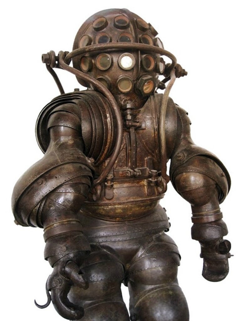 Водолазный костюм Альфонса и Теодора Кармагноль, Марсель, Франция, 1878 год