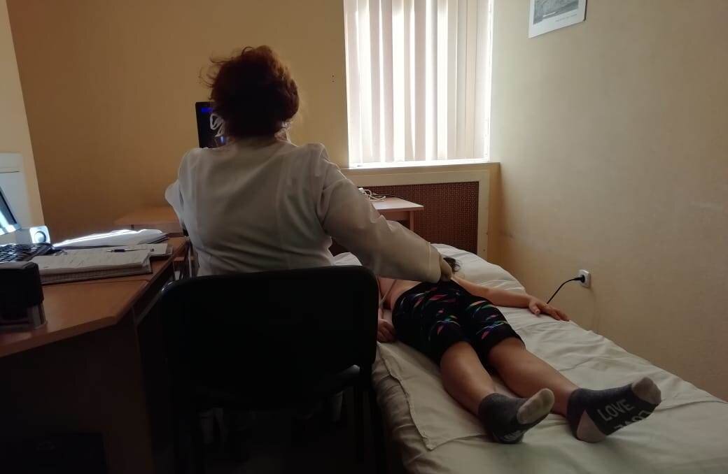 На очередном обследование.....