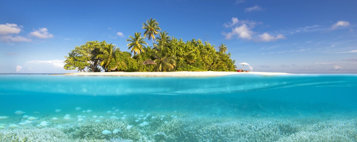 "Мальдивский островок". Изображение взято из открытых источников Internet