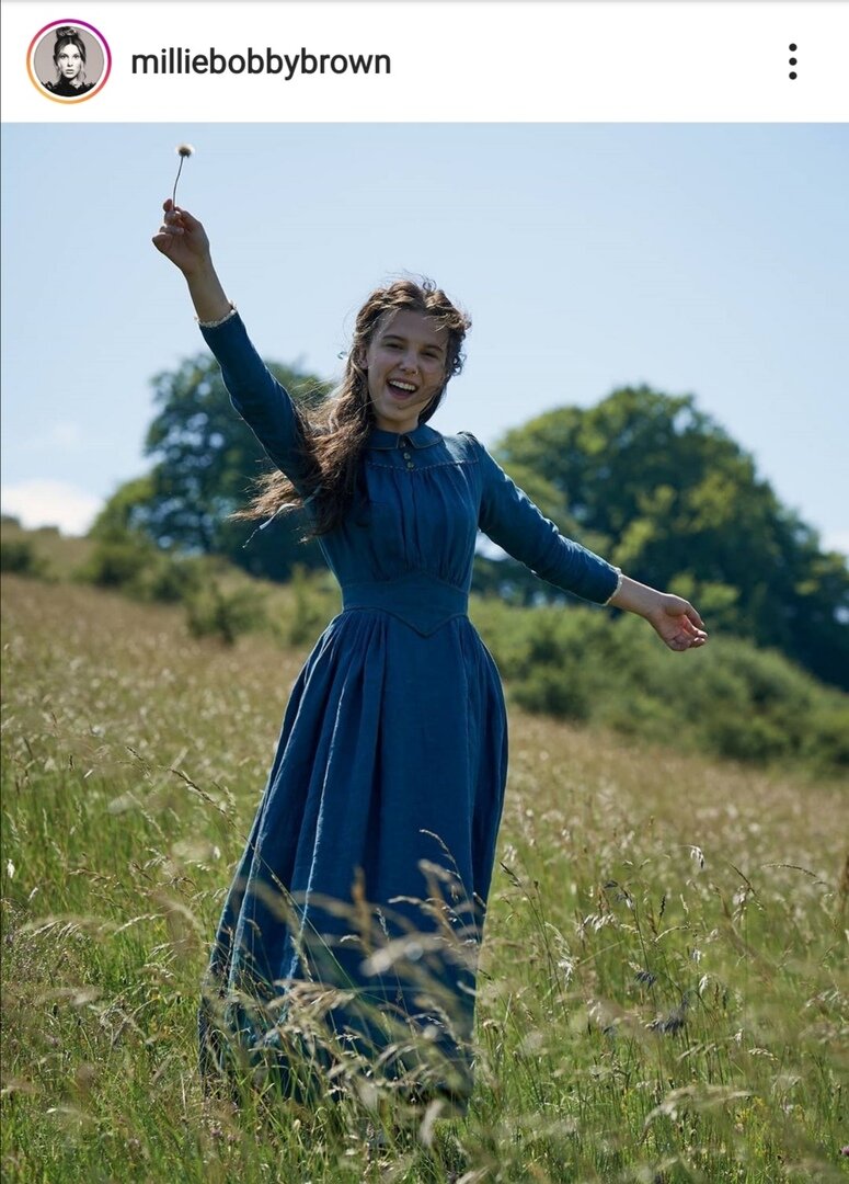 Милли Бобби Браун (Энола Холмс) в фильме "Энола Холмс" (2020). Фото из Инстаграмма 