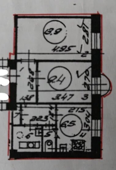 Планировка нашей квартиры.