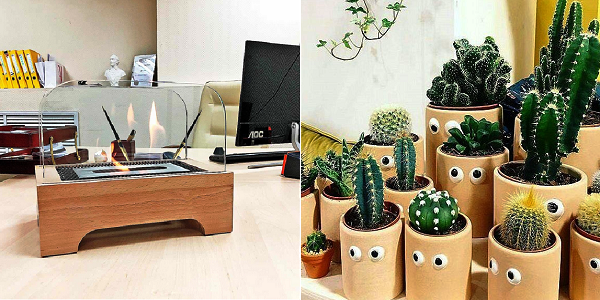 Огненный рубанок, забавный кактус – и офис превращается в оазис!
Колючий креатив поднимет настроение и нейтрализует излучение от техники.
