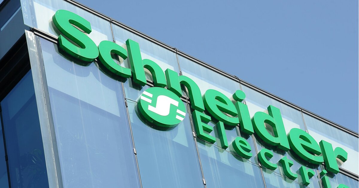 Логотип компании Schneider Electric. Фото из открытых источников.
