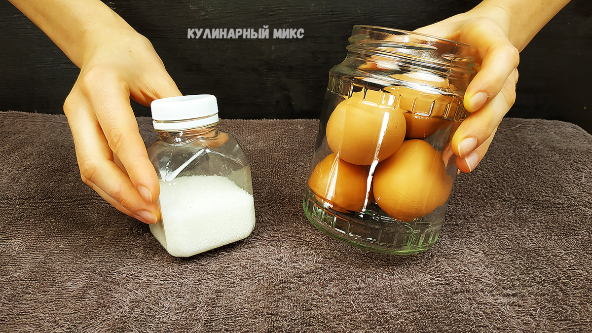 десерт из сахара и яиц