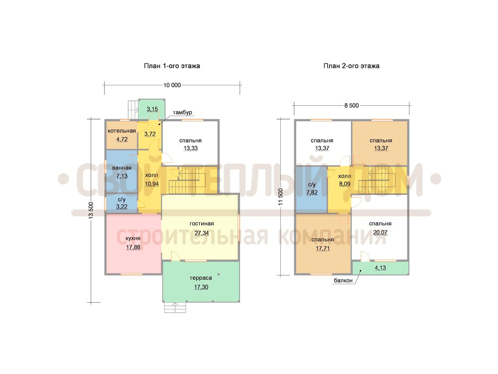 Планировка дома КД-35