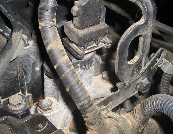 Расположение датчика распредвала