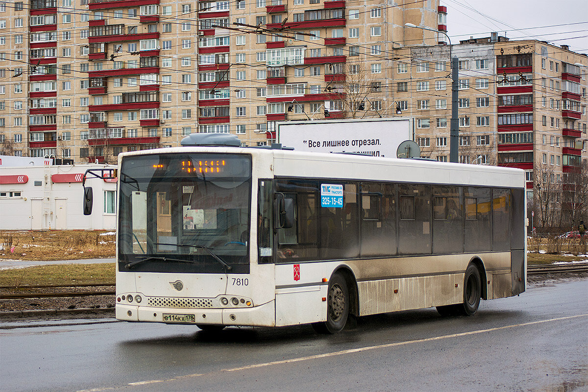 Питерский автобус Волжанин-5270.06 "СитиРитм-12"  №7810. Маршрут №50. март 2021. Автор фото: Николай Кармаевский