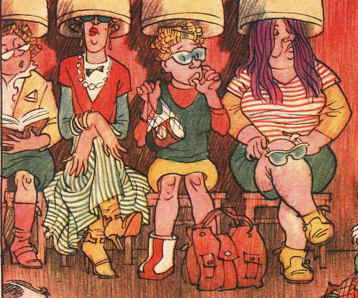 Художник Е. Щеглов журнал "Крокодил" №07 1983 