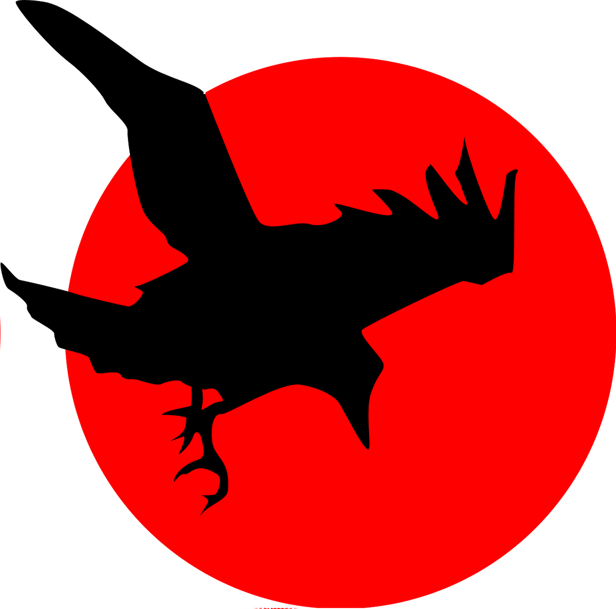 Ворона. Коллаж.  Бывает и хитрей лисы.  Источник - изображение Clker-Free-Vector-Images с сайта Pixabay 