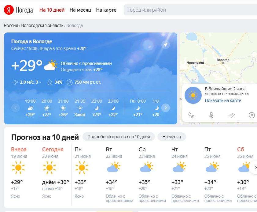 Статья навеяна прогнозом погоды на текущую неделю