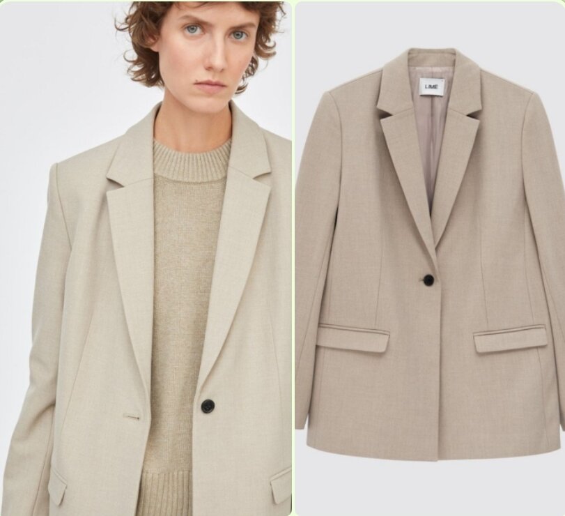 Однобортный блейзер прямого кроя. 👛 Цена 6999 рублей.
🪢 Размерный ряд: XS - L.
🪡 Состав: 66% полиэстер, 30% вискоза, 4% эластан.
Подкладка: 55% полиэстер, 45% вискоза.