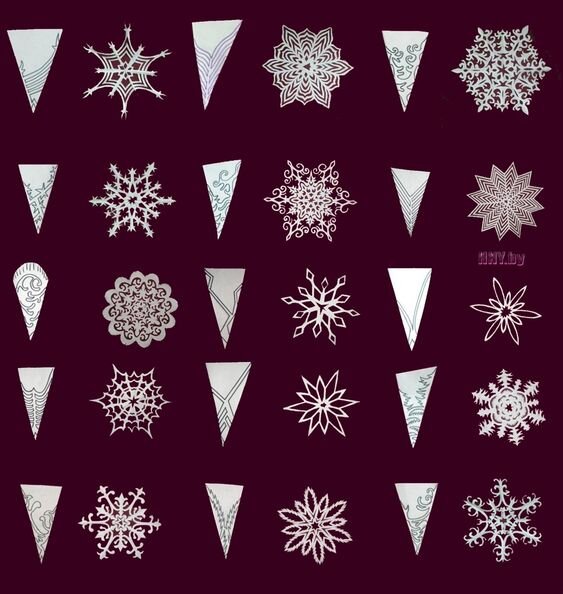 Красивые снежинки из бумаги на Новый год своими руками: 100 схем