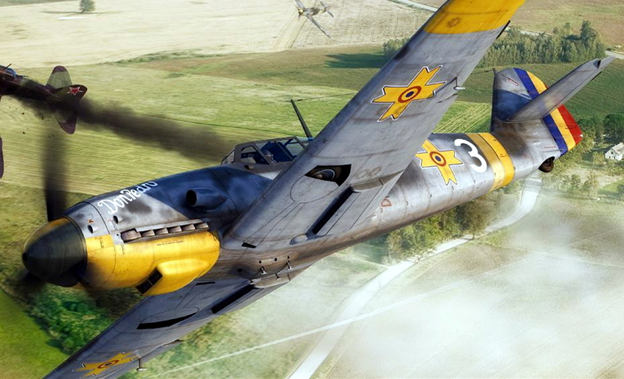 «Мессершмитт» с румынскими опознавательными знаками