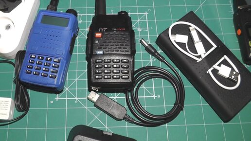 Зарядка для раций Baofeng UV-5R / UV-82 от USB 5V Power Bank или адаптеров