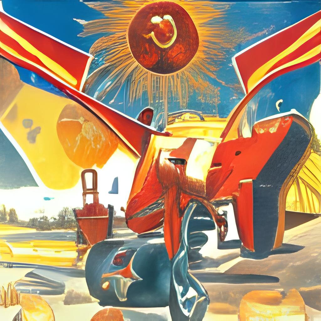 Примерно такие ассоциации вызывает у нейросети запрос "СССР"...