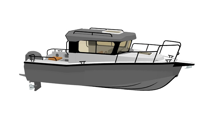 Катер моторный Krasboat 670 Hardtop