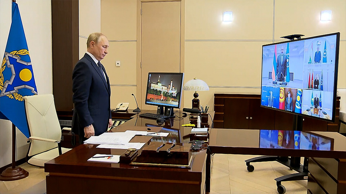 Путин на онлайн встрече с представителями ОДКБ