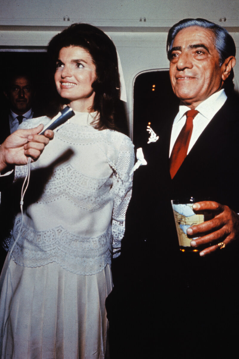 Жаклин Кеннеди со своим вторым мужем Аристотелем Онассисом