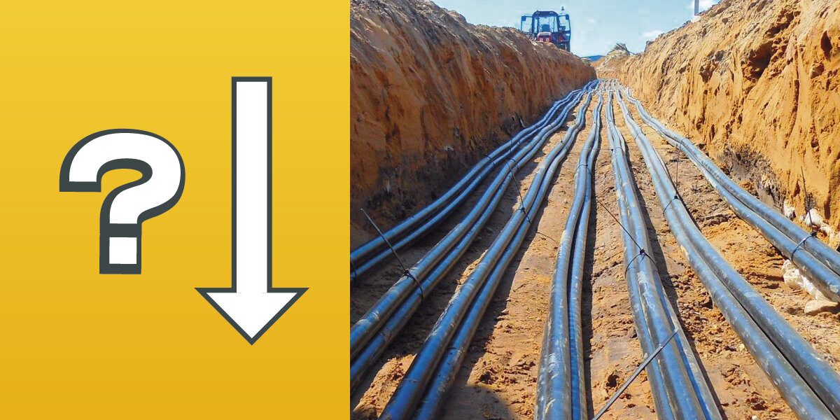 1 На какой глубине следует выполнять кабельный ввод в здание? 