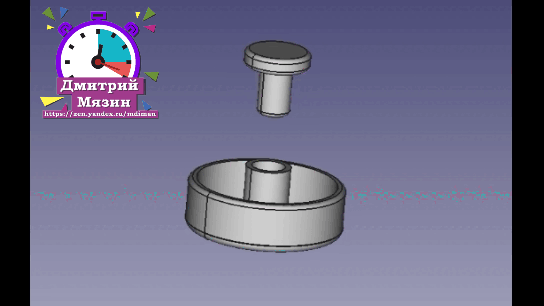 3d модель колеса в FreeCAD.
