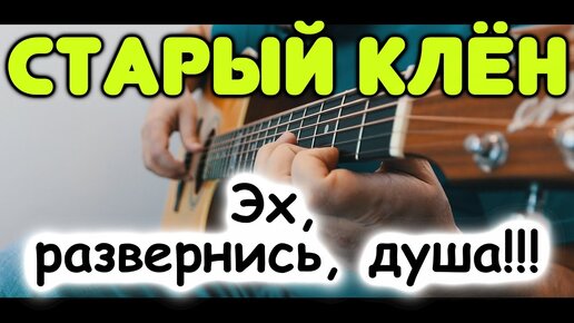 СТАРЫЙ КЛЁН / СУПЕР версия для одной гитары / Фингерстайл / Табы и ноты