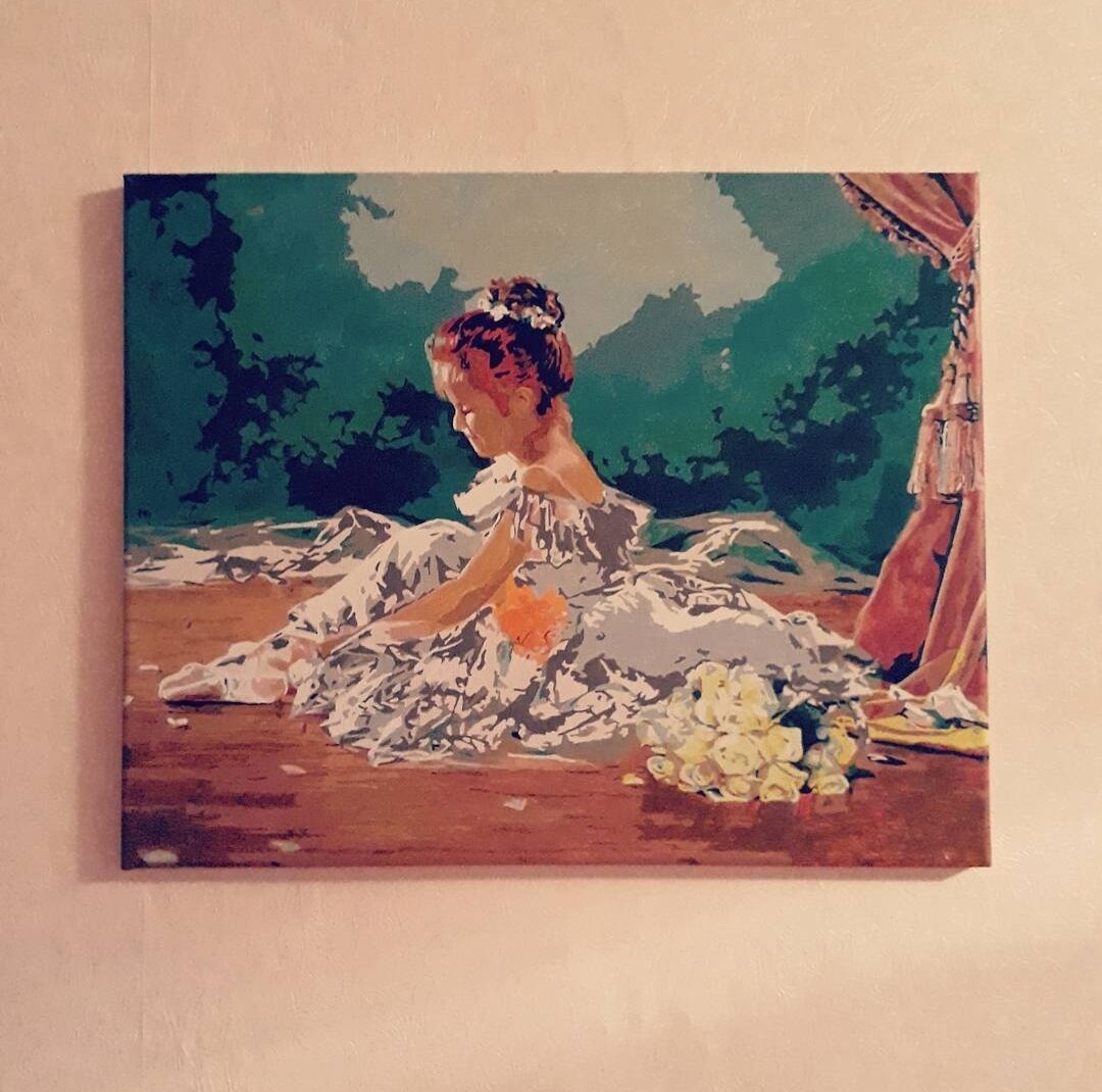 Моя первая картина по номерам. 