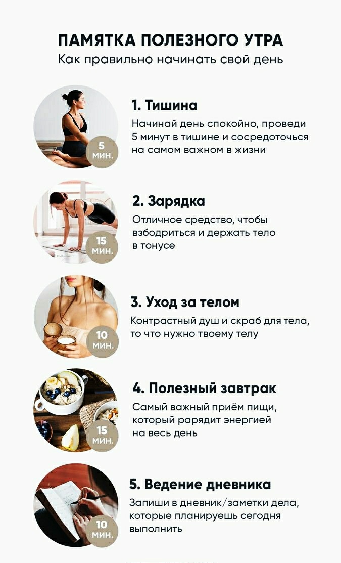 Утренние ритуалы для здоровья