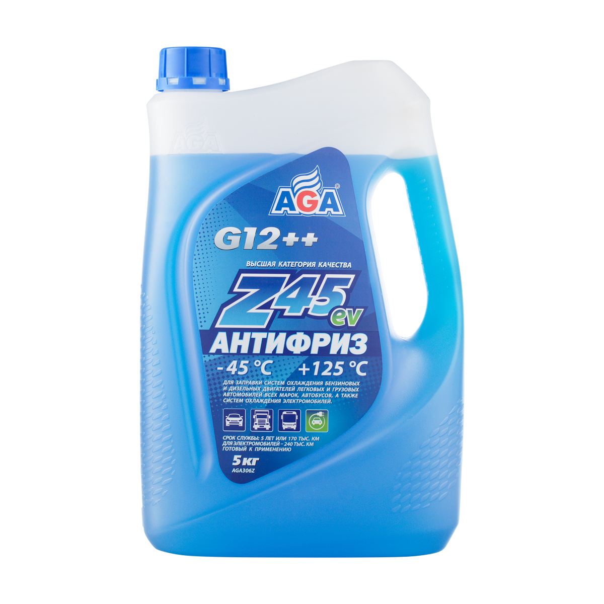 Синий антифриз AGA-Z45ev G12++
