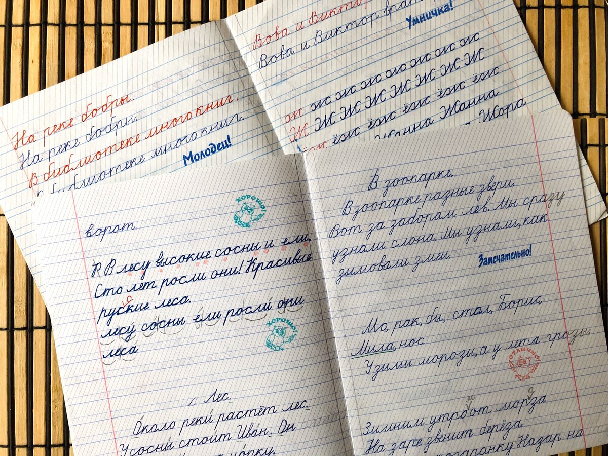 Фото: Сашины первые прописи