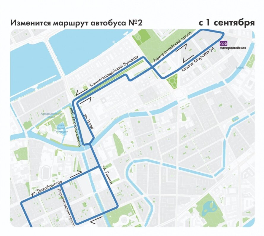 Схема маршрута автобуса 22 в спб