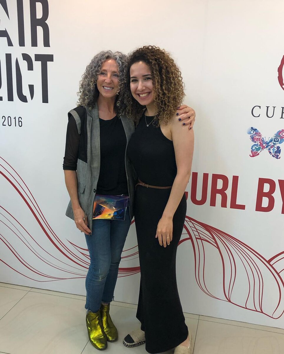 Основательница ICE CURLY Айсель на мастер-классе у Лоррэн Мэсси
