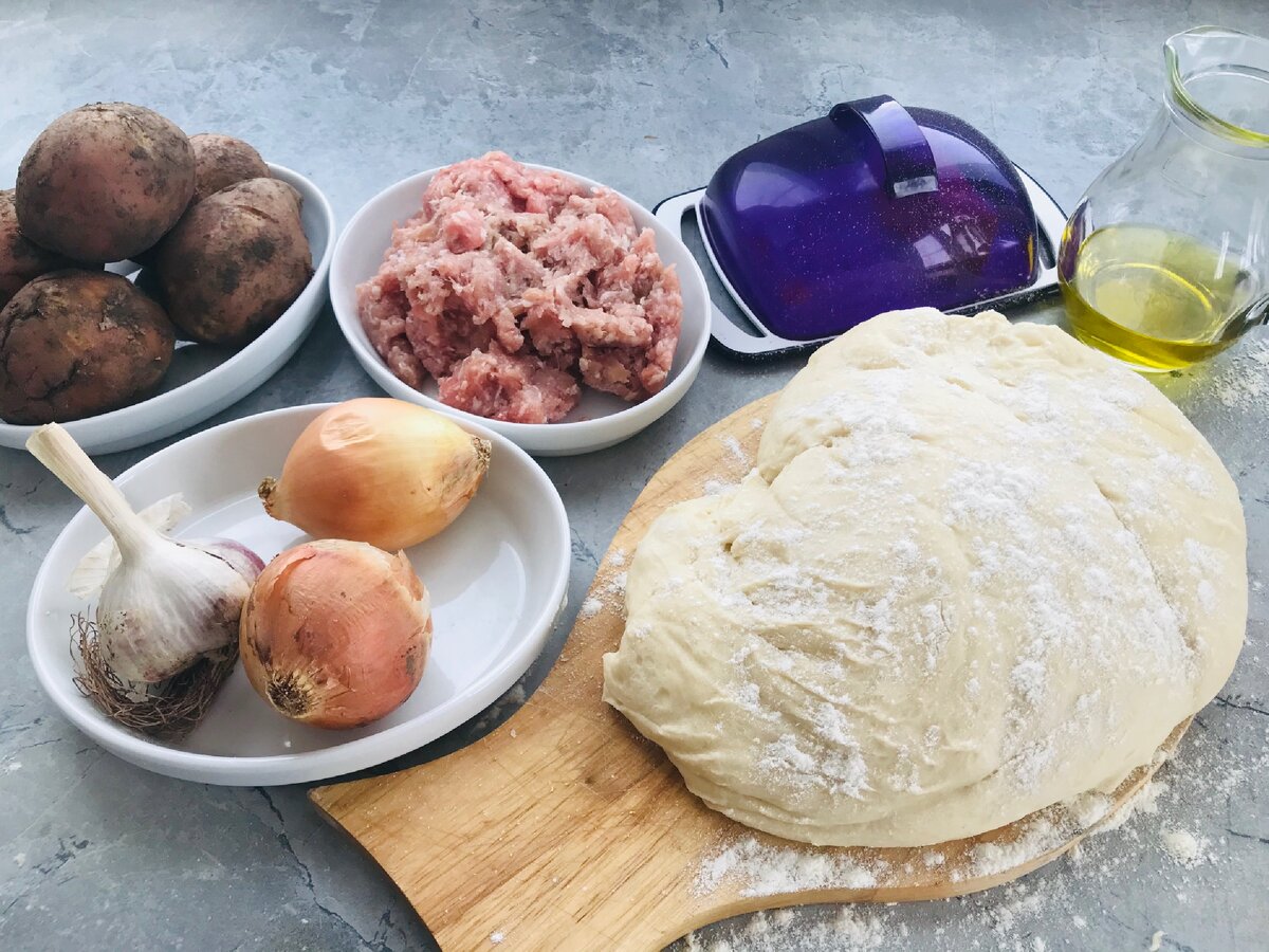 Мясной пирог из сдобного бездрожжевого теста – кулинарный рецепт