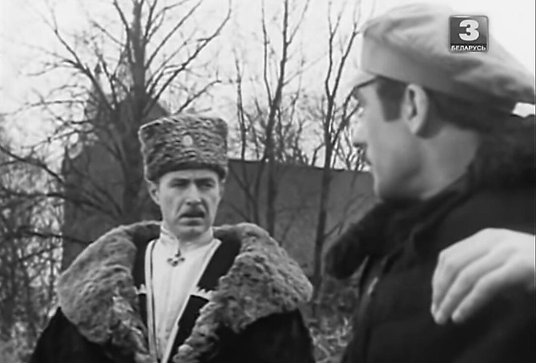 Кадр из фильма "Рудобельская республика". Николай Гринько в роли барона П.Н.Врангеля. 