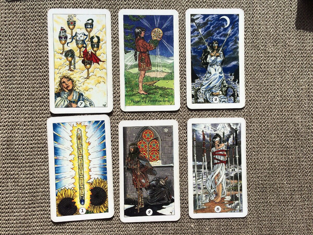 Основные карты первой колоды - первый вариант