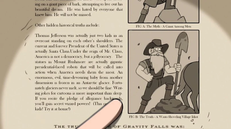 Кадр из мульт-сериала "Гравити Фоллс".