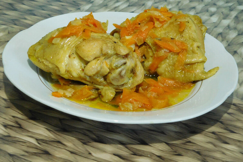 Курица с луком на сковороде жареная рецепт с фото пошагово